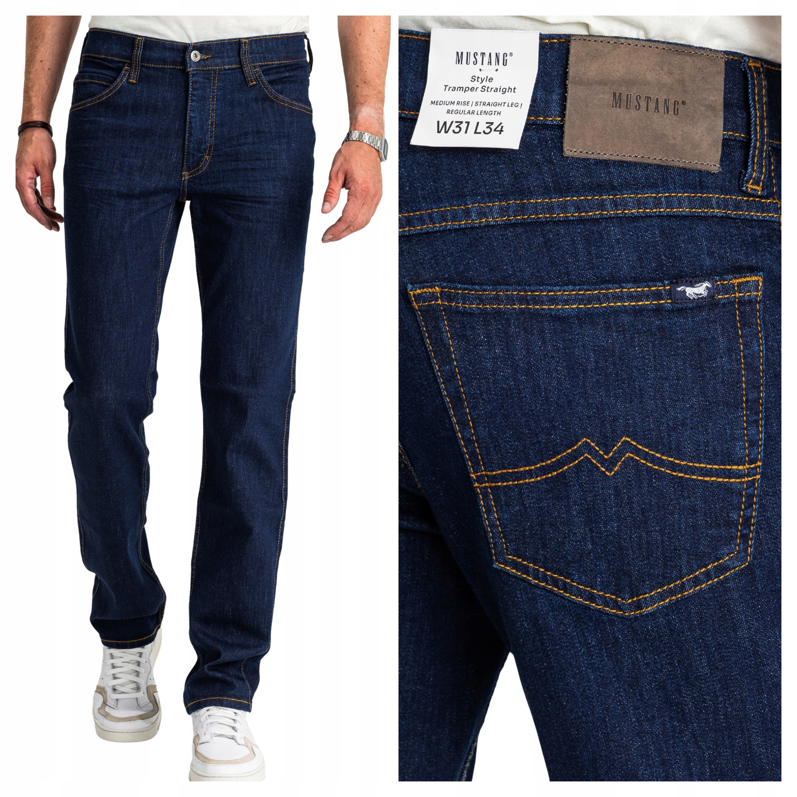Mustang Tramper Straight W31 L32 Pánské džíny Jednoduché