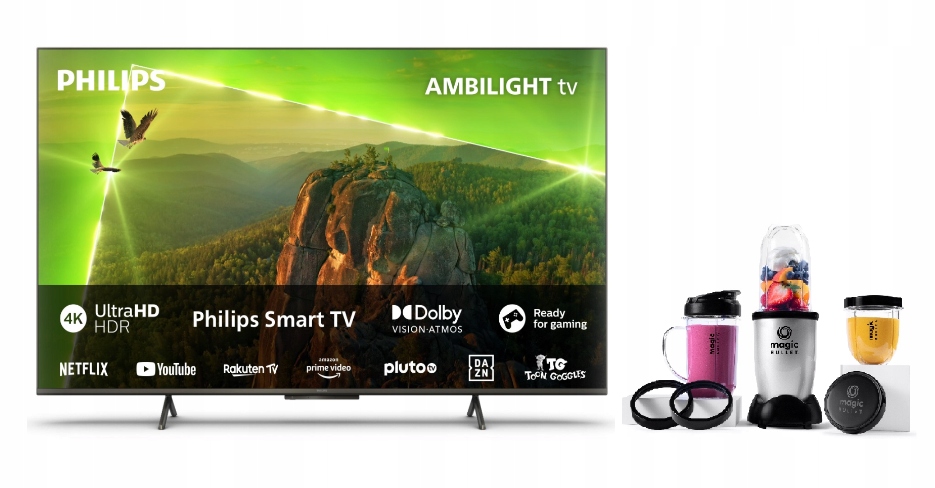 Telewizor 43" LED Philips 43PUS8118+Blender NutriBullet MagicBullet MBR10