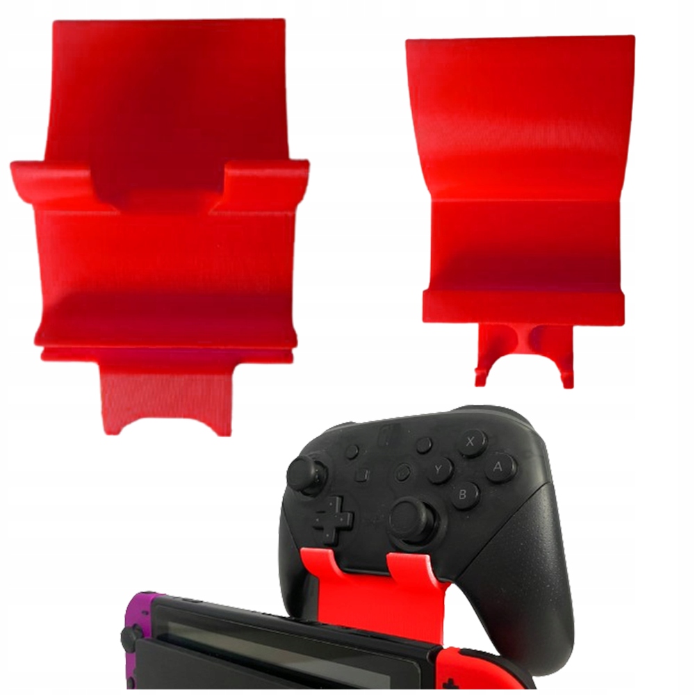 Uchwyt Na Pro Controller Nintendo Switch Mocowany Do Dock'a Czerwony