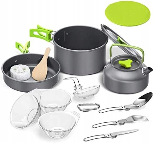 

Naczynia Turystyczne Zestaw Survival Kemping 14W1