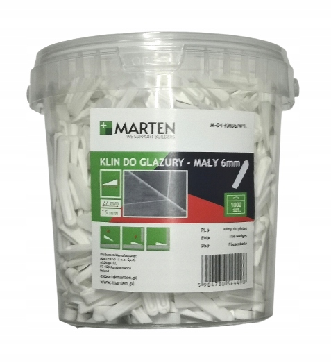 

Kliny do glazury 5mm/1000 Szt