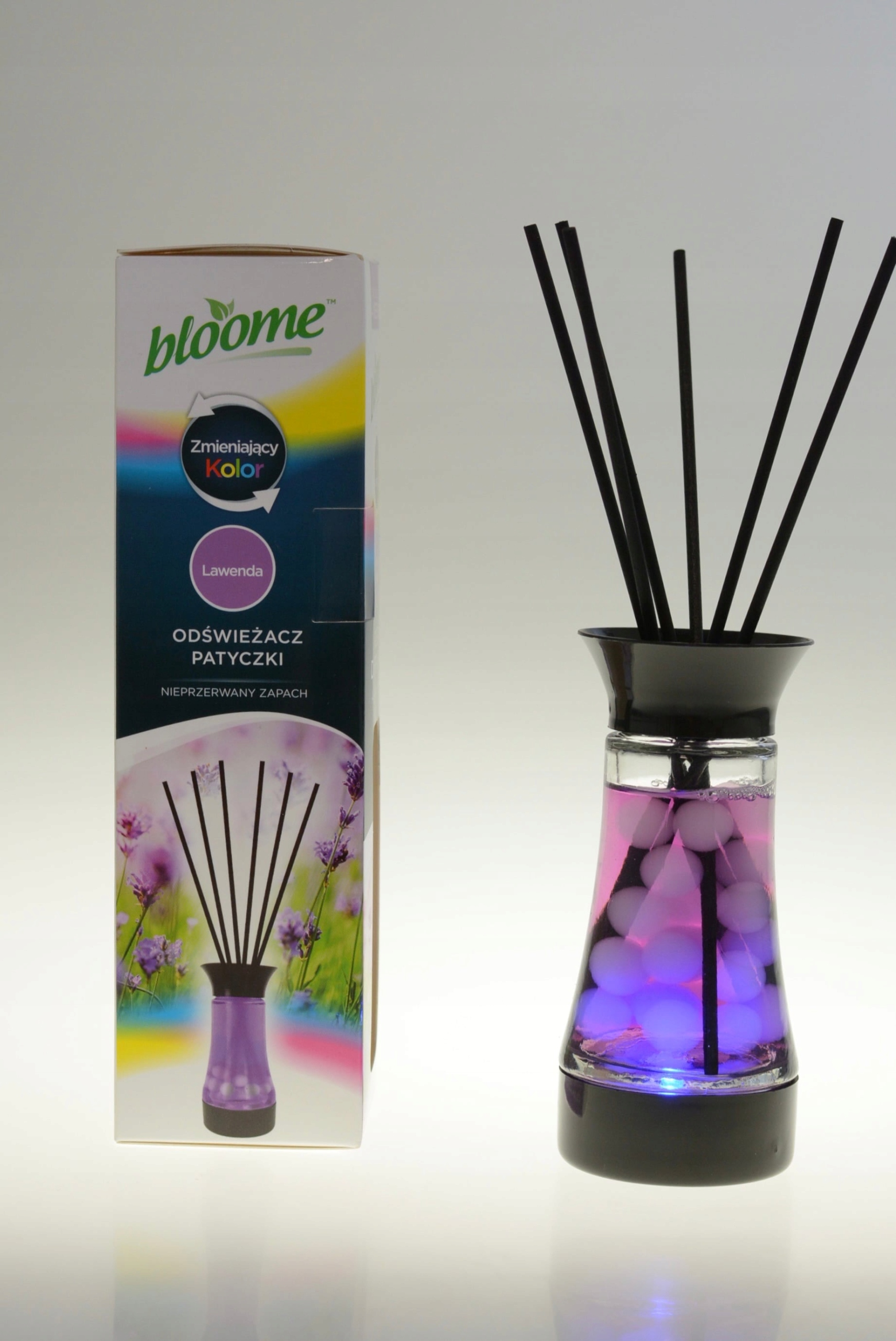 Bloome Dyfuzor zapachowy LED zmieniający kolor - Lawenda Marka Bloome