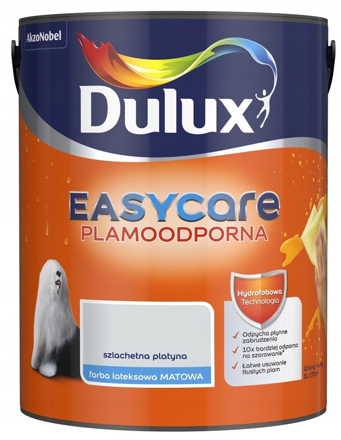 Dulux Easy Care Barva Odolná Proti Skvrnám, Ušlechtilá Platina 5L