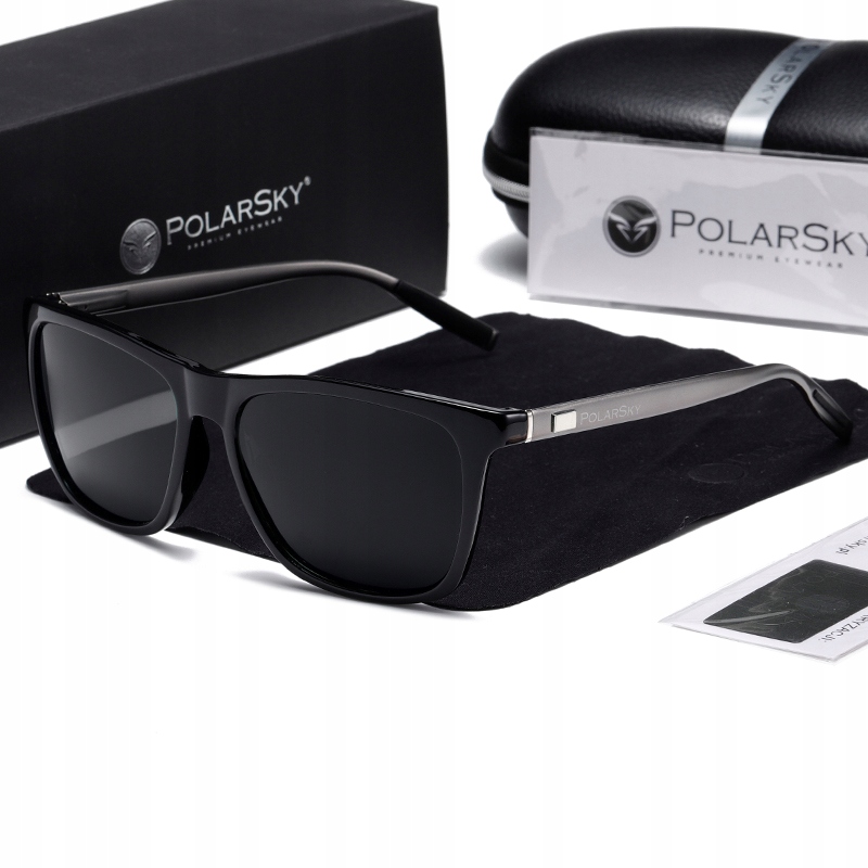 Hliníkové sluneční brýle UV400 PolarSky jsou součástí balení