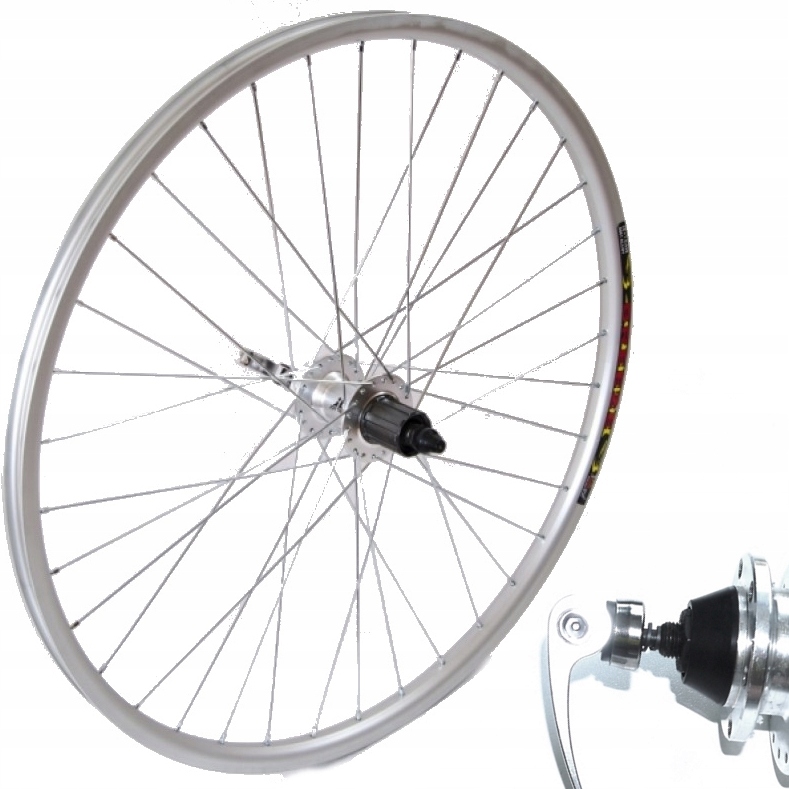 Koło 26 tył Stars Joytech D762 tarcza 6 śrub tylne kaseta 7/8/9/10-rz alu