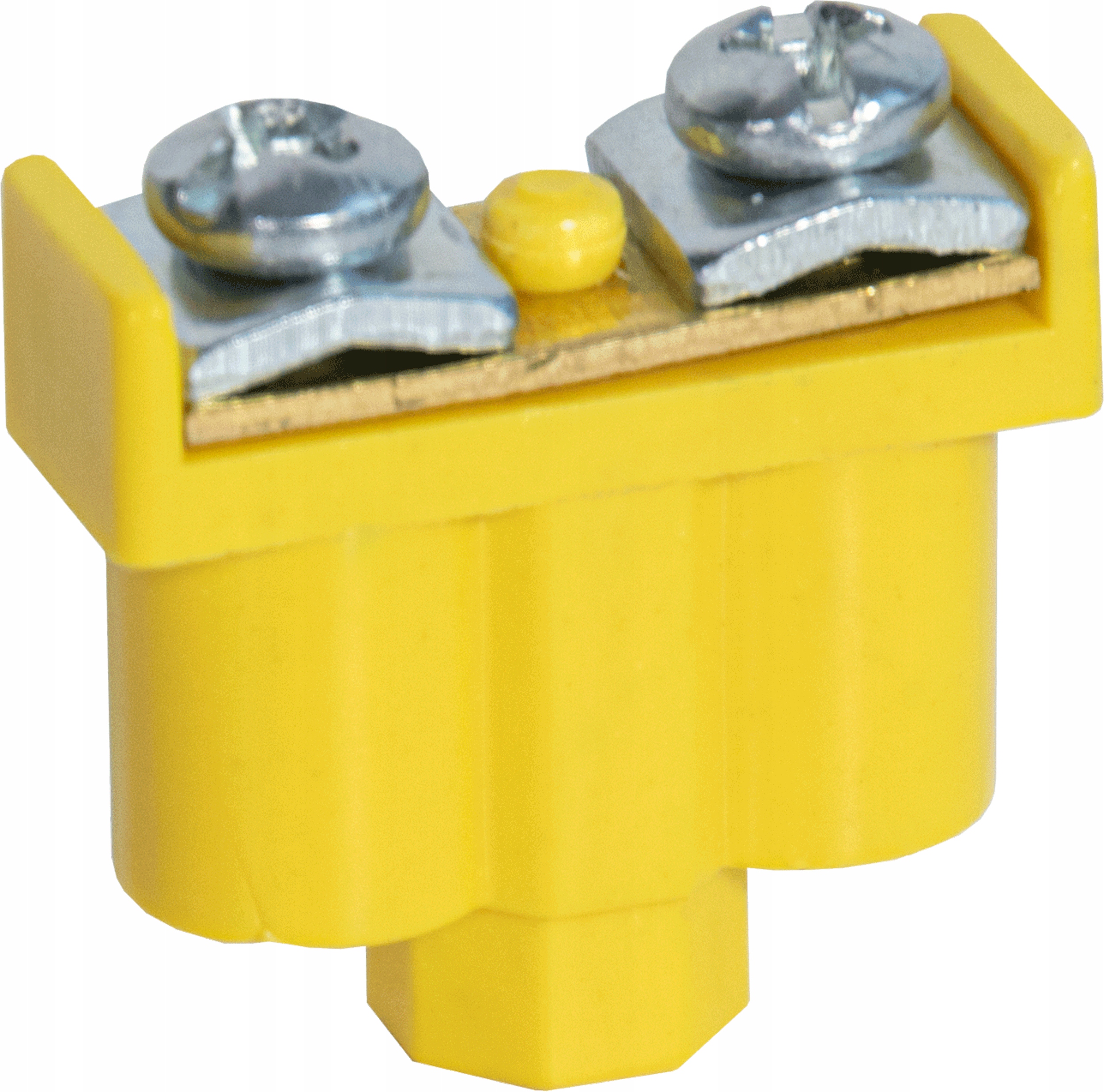 

Listwa kablowa zaciskowa 2x4mm do puszki żółta