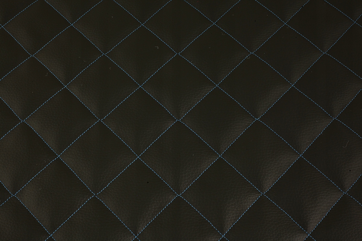 MATERIAŁ NA PODSUFITKĘ BOCZKI FOTEL SKAJ EKO SKÓRA CZARNA PIKOWANA KARO Producent części Iberis