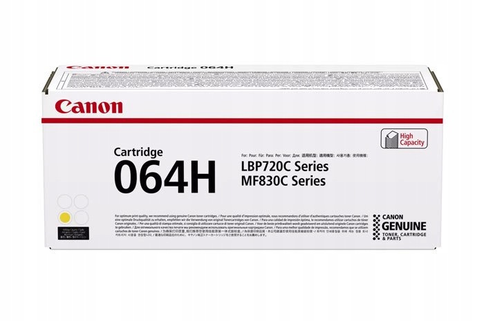 Originální žlutý toner Canon LBP722, MF832 (CRG064H, CRG-064H, 4932C001)