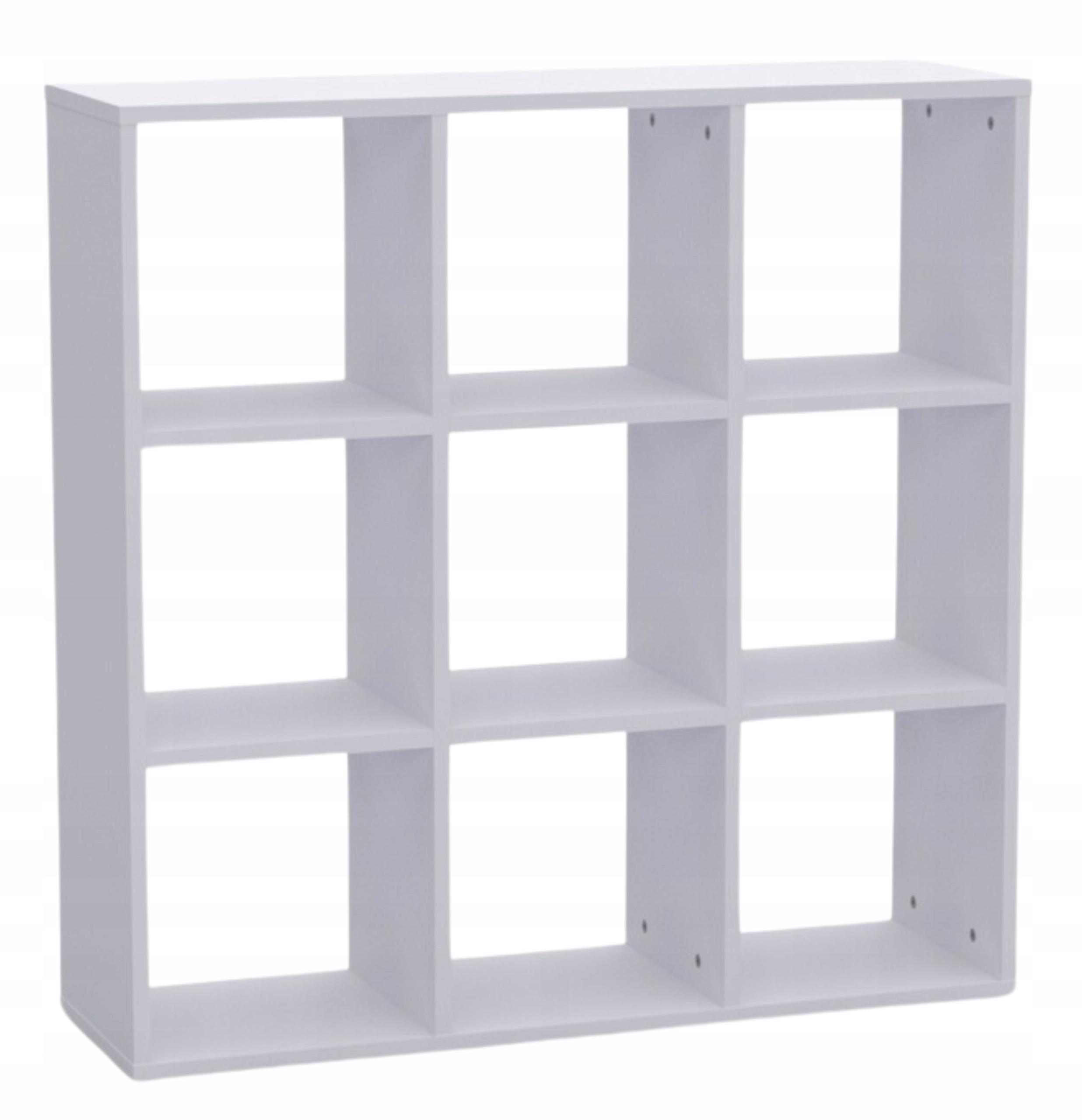 Regál na knihy bílý hračky kancelářské dokumenty otevřený 3x3 kostka Kalax