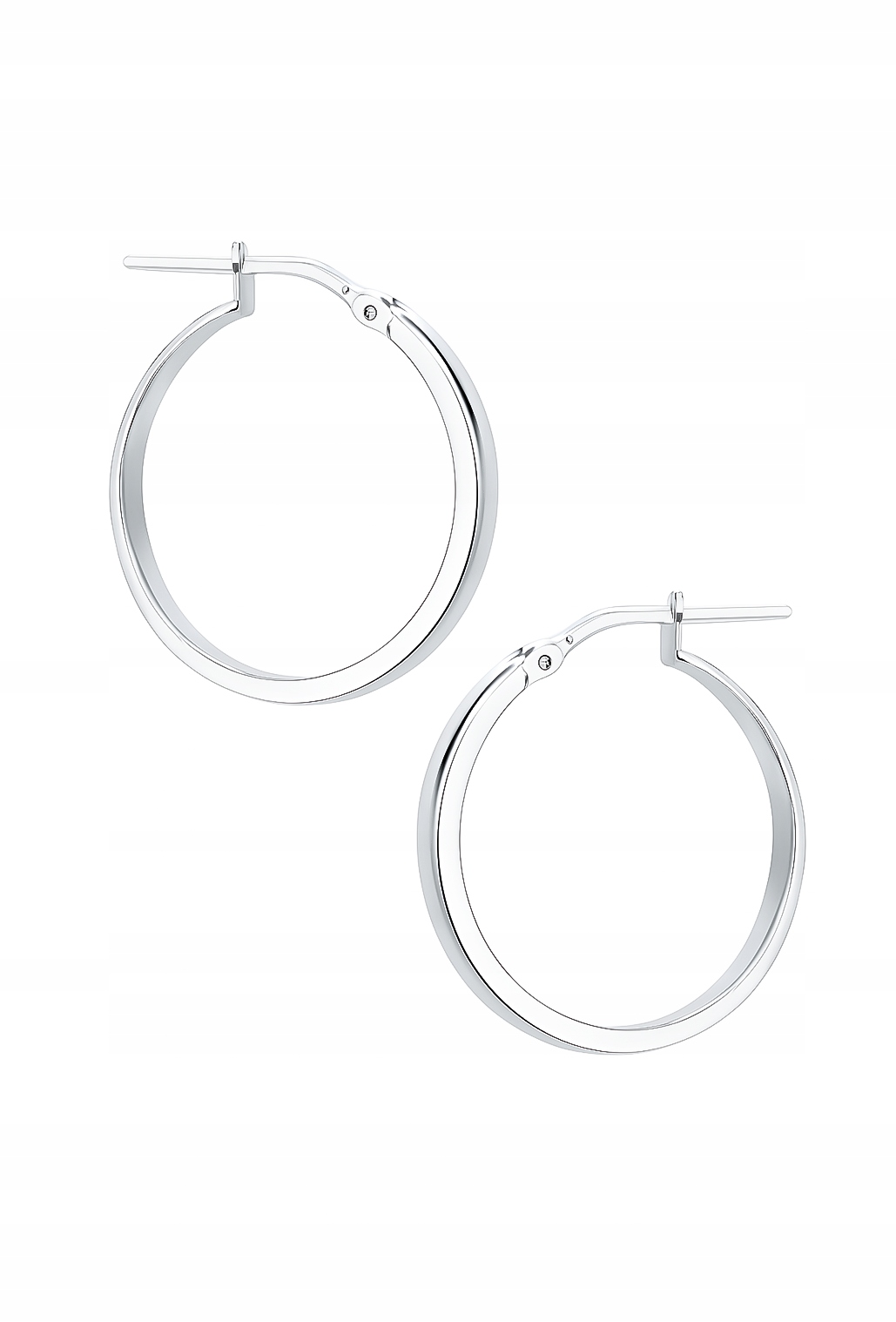 Stříbrné náušnice s velkými hladkými koly