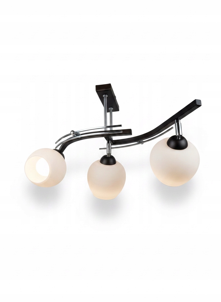 Stropná Lampa Luster Fiona 3 Bronz 3x E27 Euro-lamp Koniaková Biela