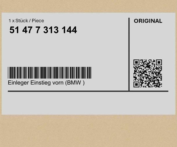 Element wkładany progu przedni (BMW ) BMW X5 F15 X6 F16