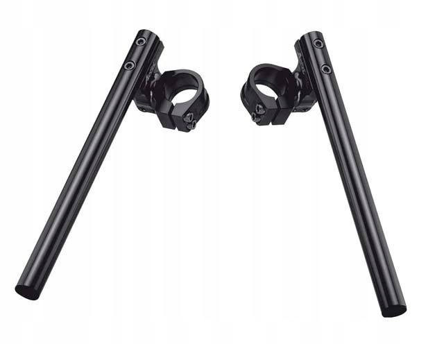 Accel Dvojdielna Nastaviteľná Riadidlá Street Clip-on Úchyt 52MM Čierne