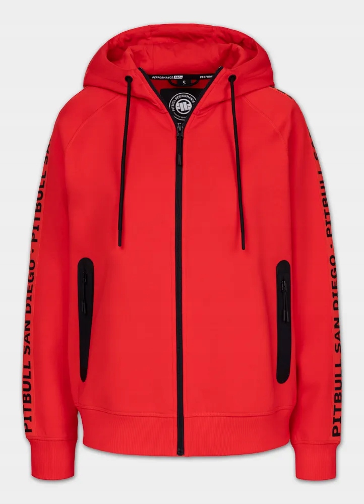 Dámská Tepláková rozepínací mikina s kapucí Pitbull Tape Explory L