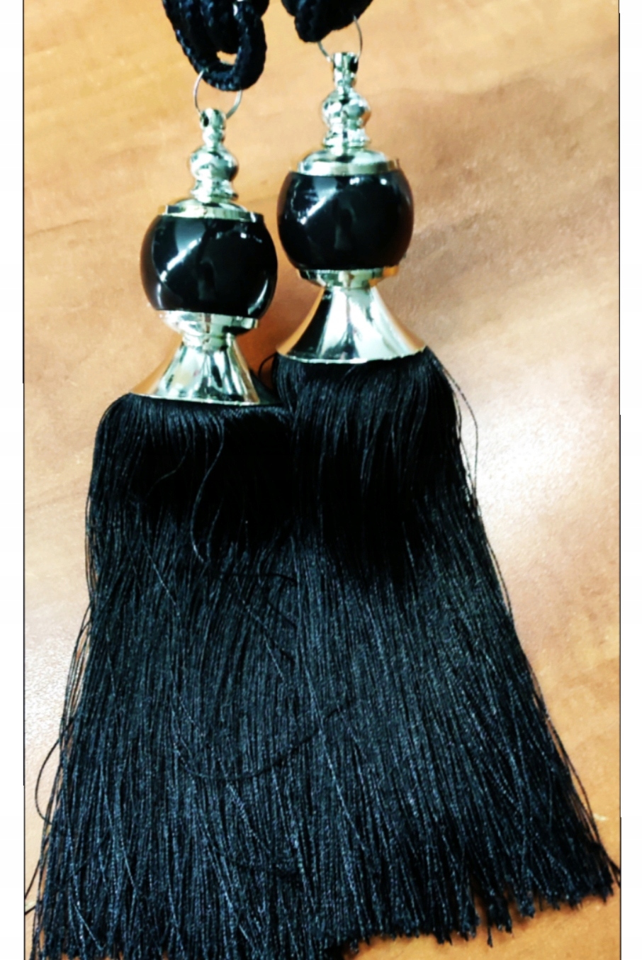 

Chwost Sznur czarny Upięcie Do Upinania Zasłon