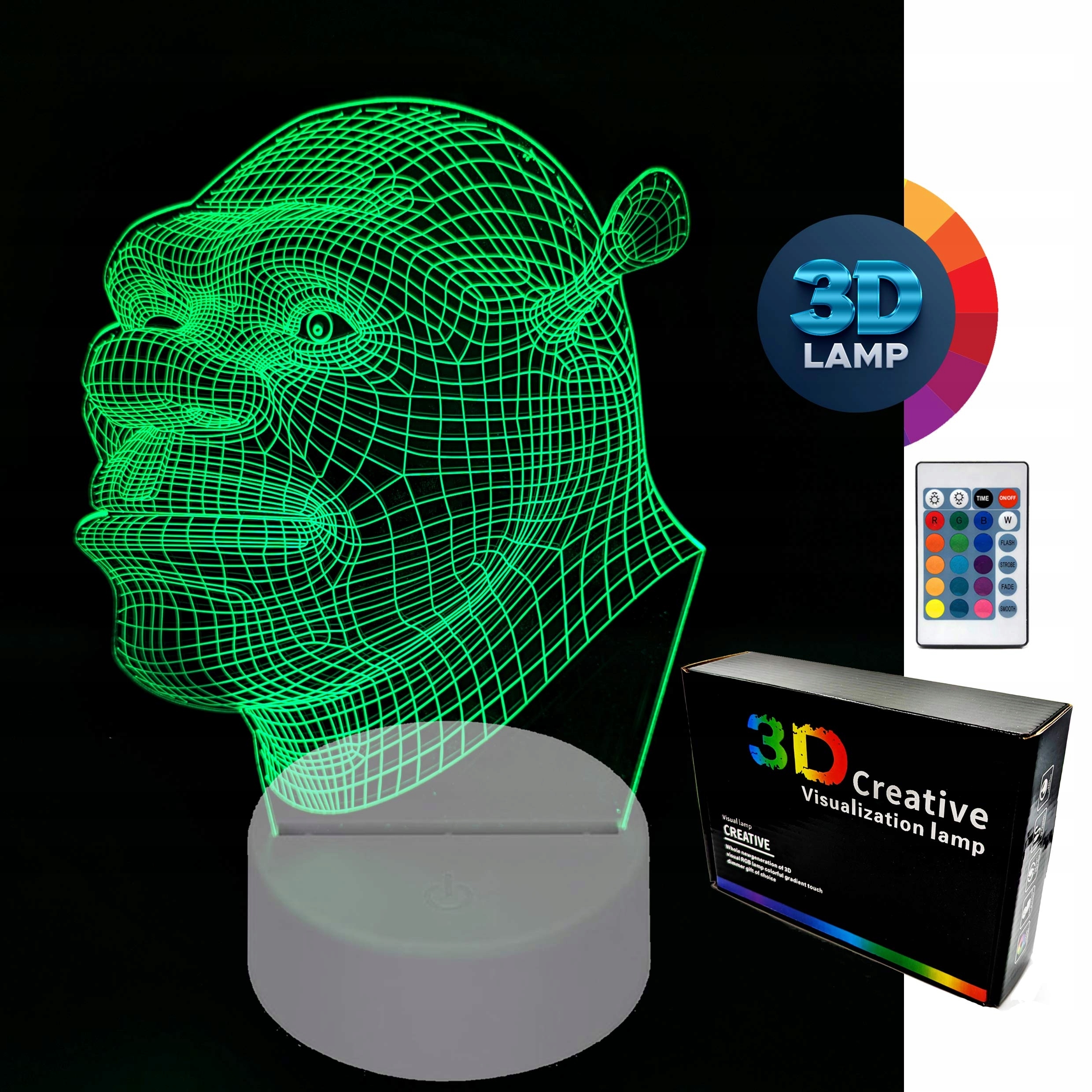 Shrek 3d lamp deals