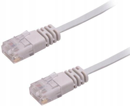 Microconnect V-UTP610-FLAT kabel sieciowy 10 m Cat6 U/UTP (UTP) Szary