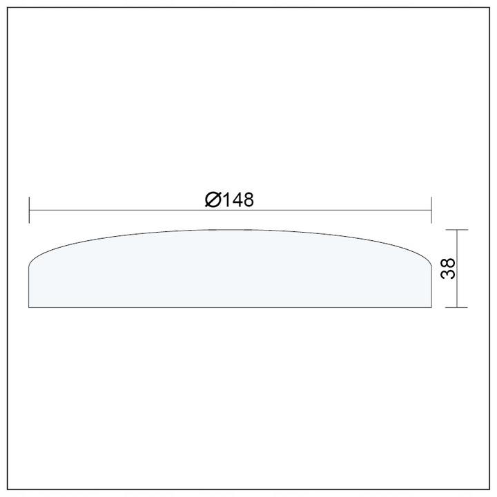 LAMPA DO ŁAZIENKI LED 15W IP56 PLAFON ŁAZIENKOWY LAMPA ZEWNĘTRZNA SUFITOWA Szerokość produktu 14.8 cm