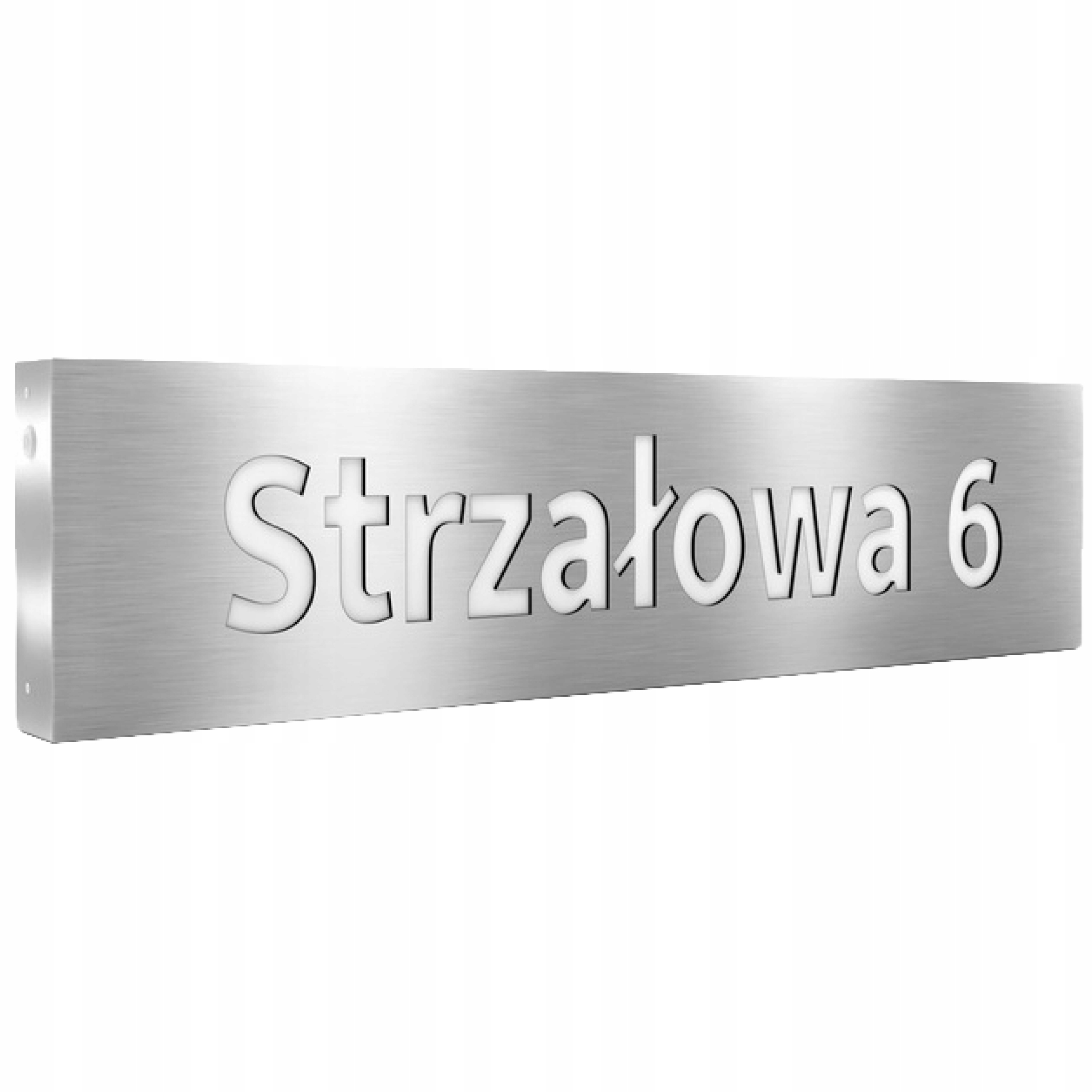 Podświetlany numer domu LED 20x80 KOLORY