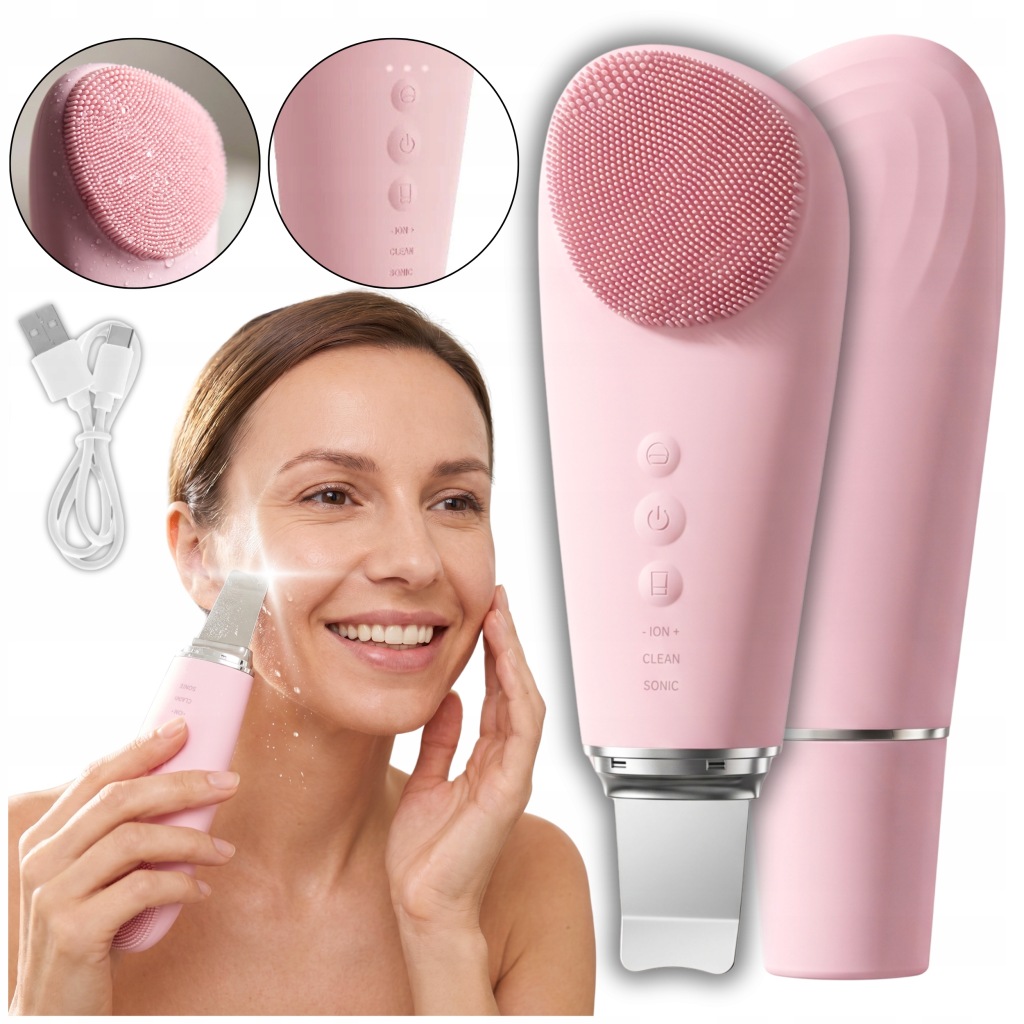 Kavitační Peeling, Masáž Obličeje, Bezdrátová Sonoforéza, Iontoforéza