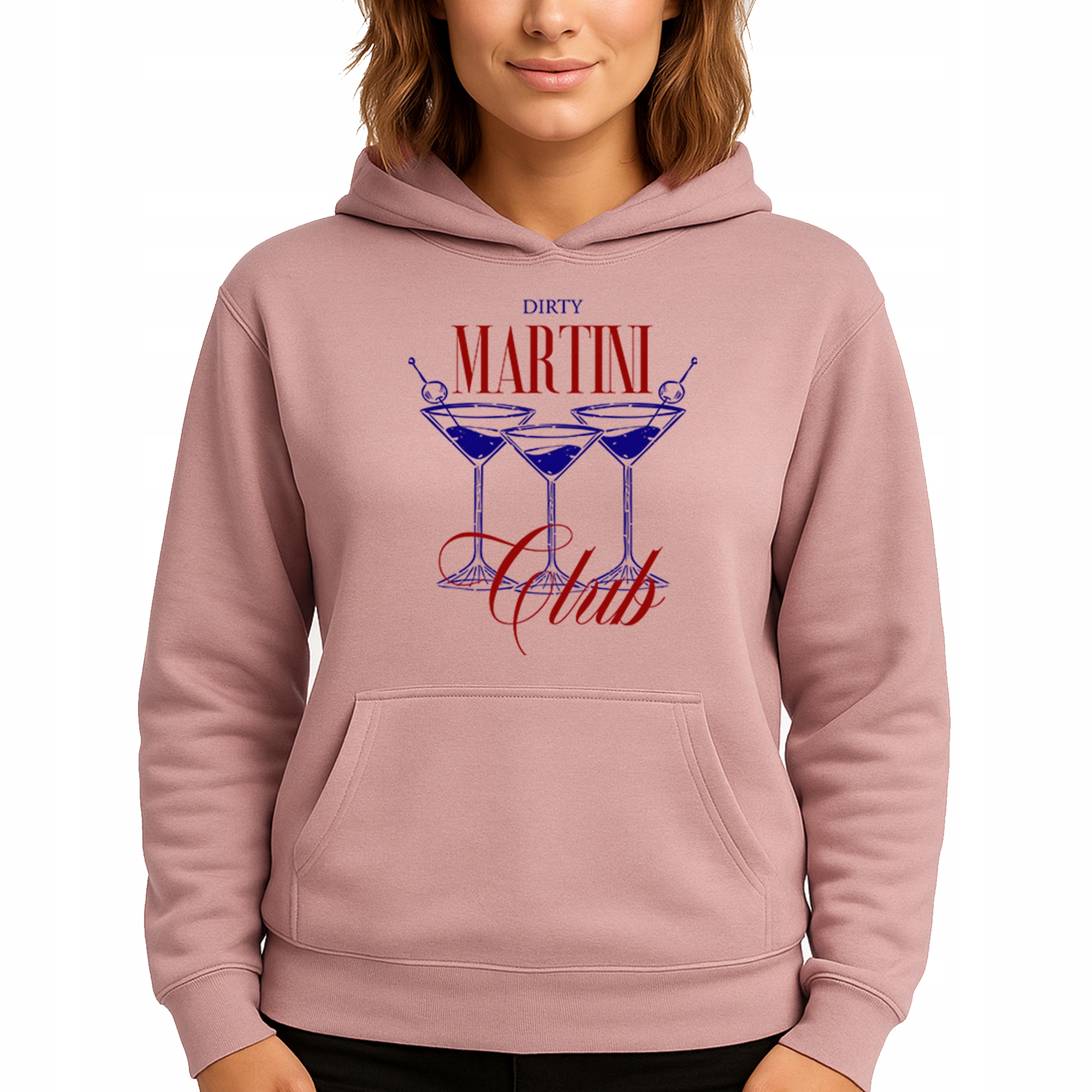 Mikina Růžová Hoodie S Kapucí Dárek Pro Ni Dirty Martini S