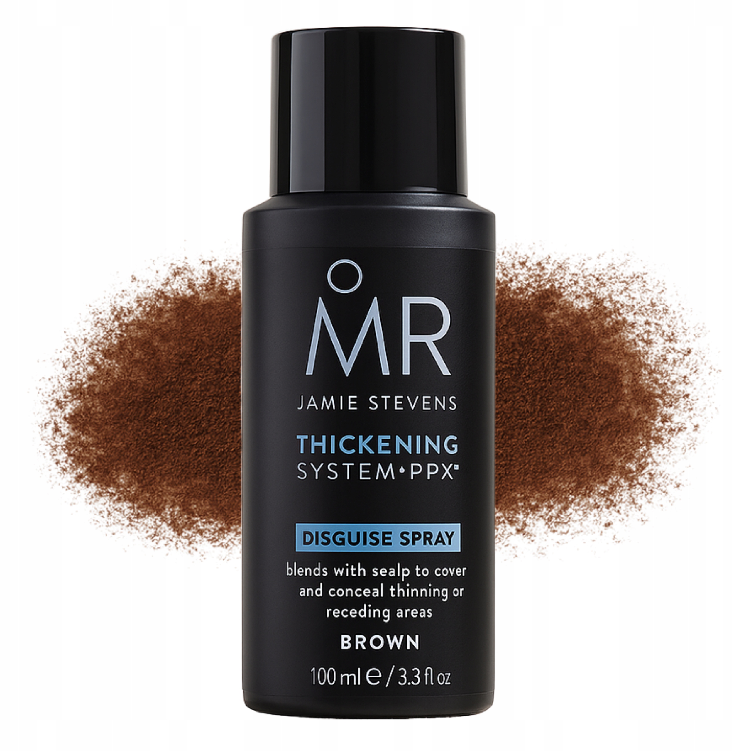 Mr Jamie Stevens 100 ml Mikrovlákna ve spreji Zahušťování vlasů Středně hnědá