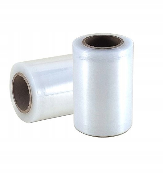 Folia stretch mini rap wrap fi38 bezbarwna 10 szt. + 2 GRATIS!!! (12 sztuk) Stan opakowania oryginalne