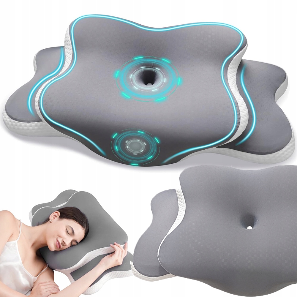 Poduszka Ortopedyczna Ergonomiczna Pianki Memory Profilowana Pod Kark Szyję