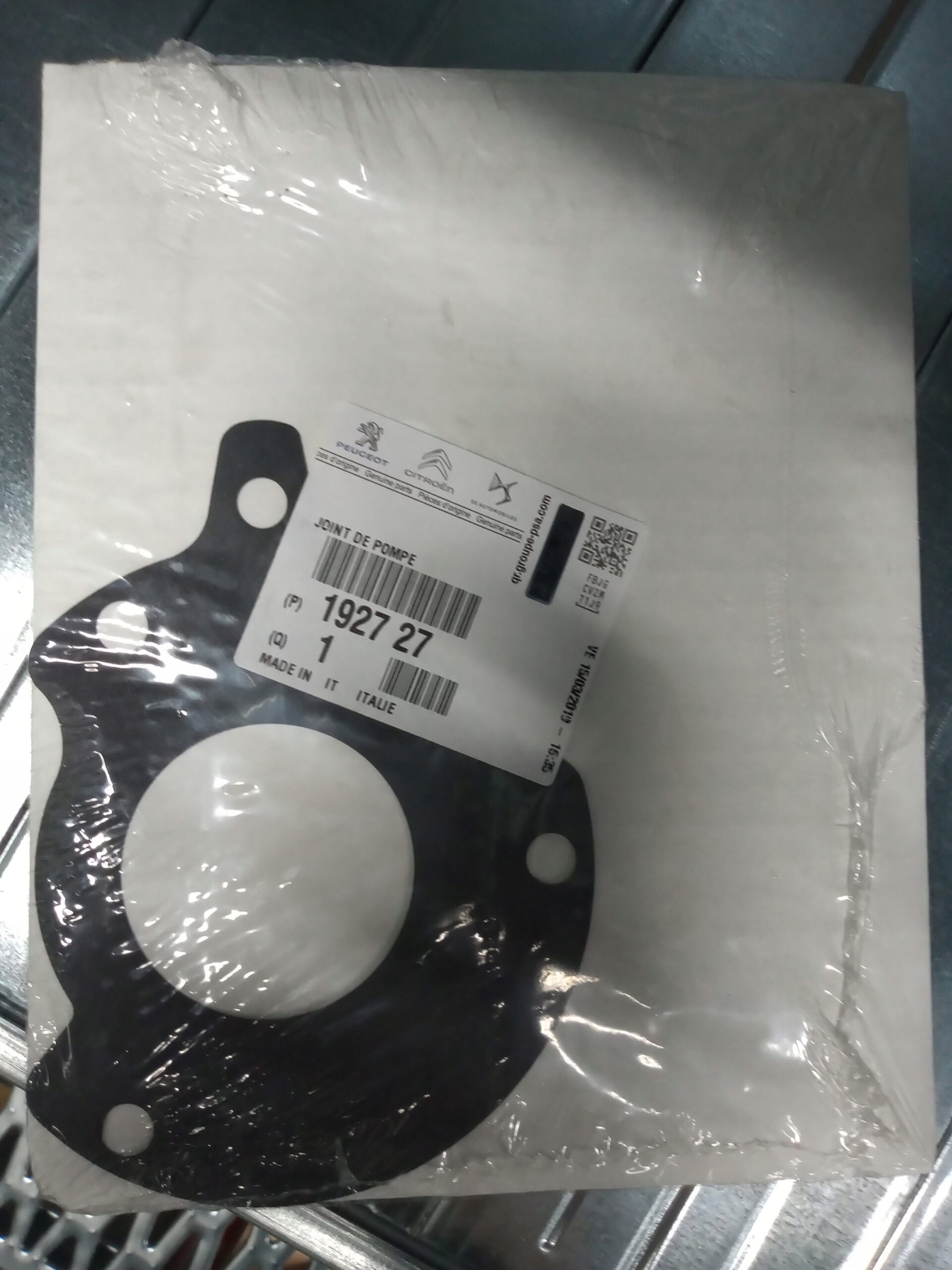 ORYGINAŁ 192727 USZCZELKA Pompy Wtryskowej ORYGINA Producent części PSA