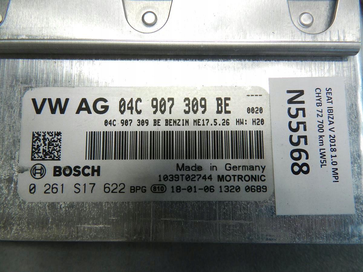 SEAT IBIZA V computer Motore 04C907309BE