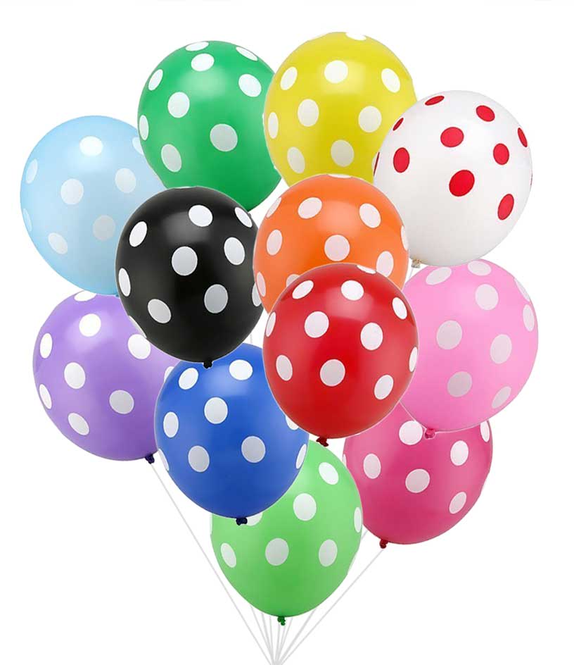 

Balony Grochy kropki MIX Duże 100szt. Premium !!!