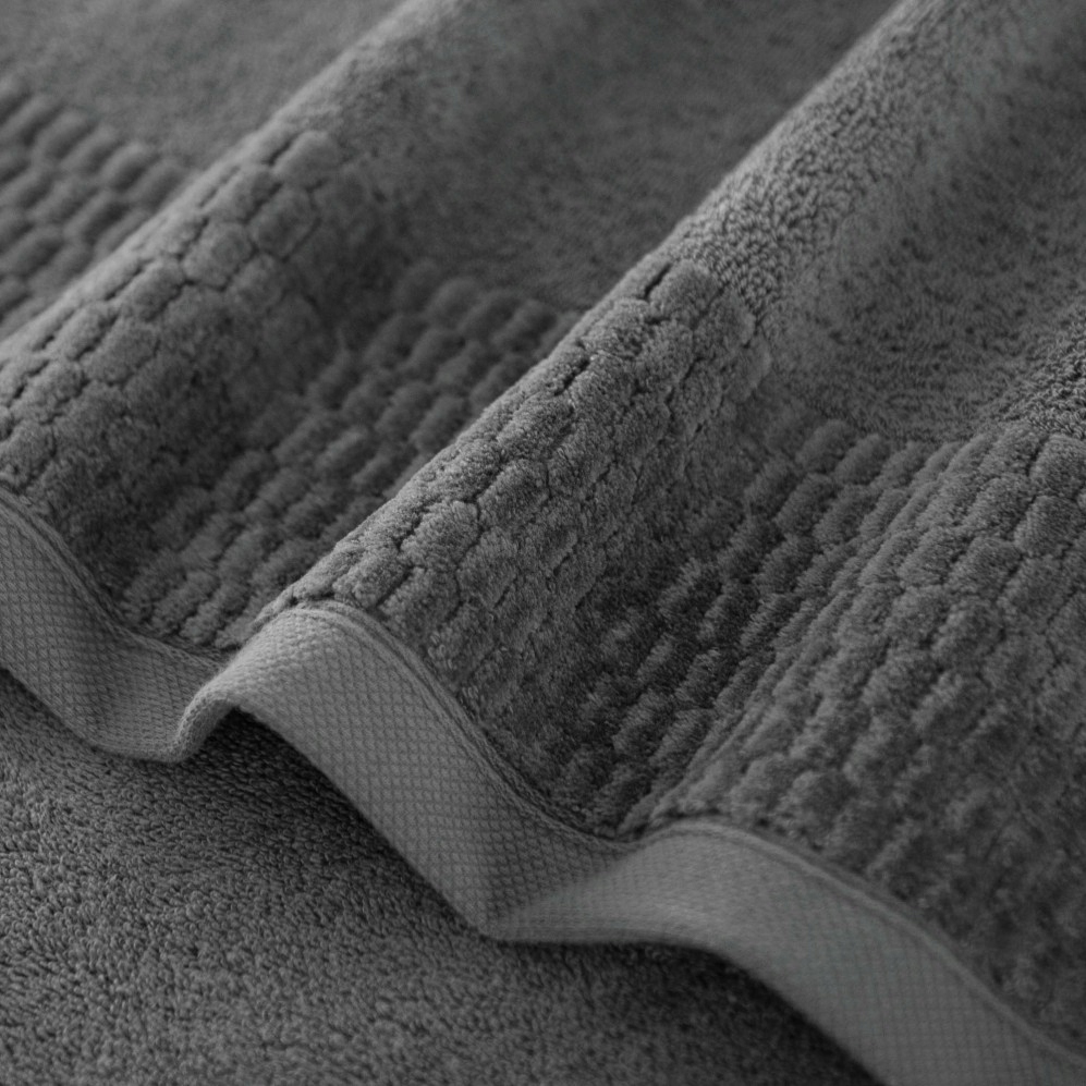 ZWOLTEX Antybakteryjny Ręcznik GRANO Grafit 30x50 Kolor odcienie szarości