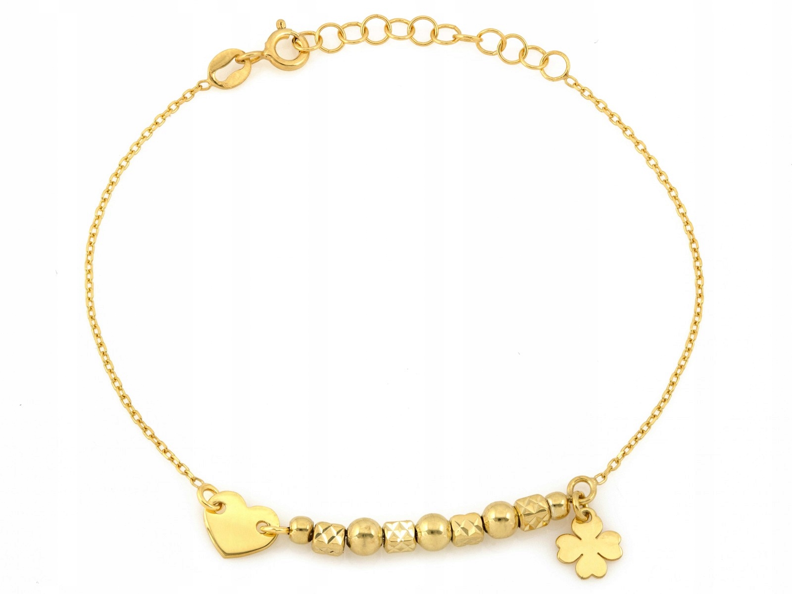 Náramek ze stříbra 925 s jetelem, naštěstí stylový, značkový