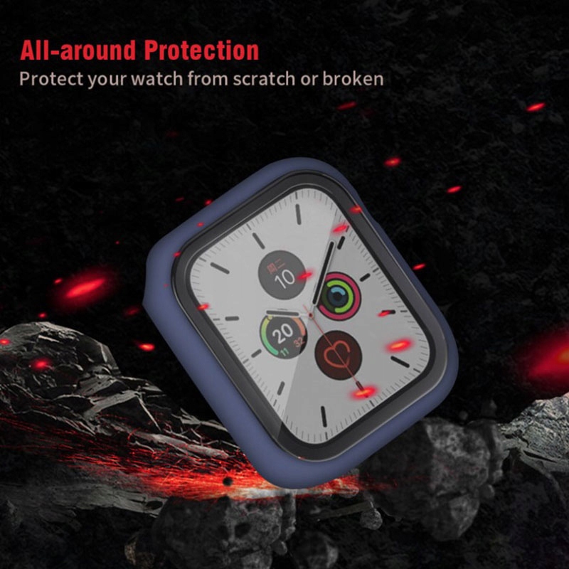 ETUI CASE + SZKŁO 2w1 DO APPLE WATCH 4 5 6 SE 44mm Pasuje do modelu Obudowa zabezpieczenie do Apple Watch 4 5 6 SE 44m