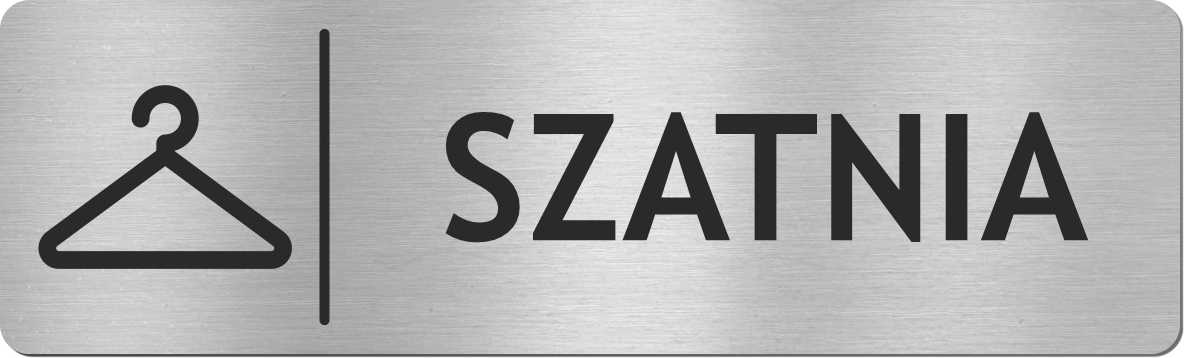 

Tabliczka na drzwi Szatnia stal nierdzewna
