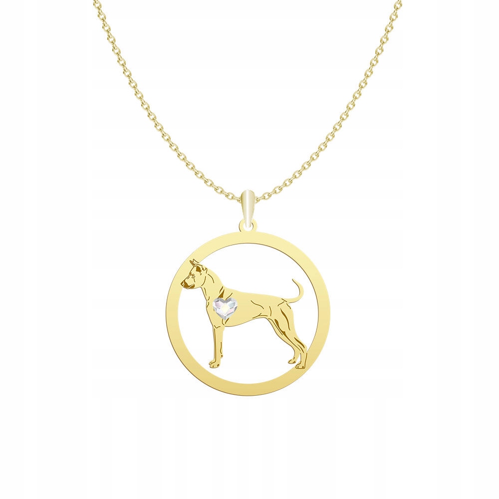 Zlatý náhrdelník s thajským psem Ridgeback 925 Žena, šperky, Gravírování Bonus