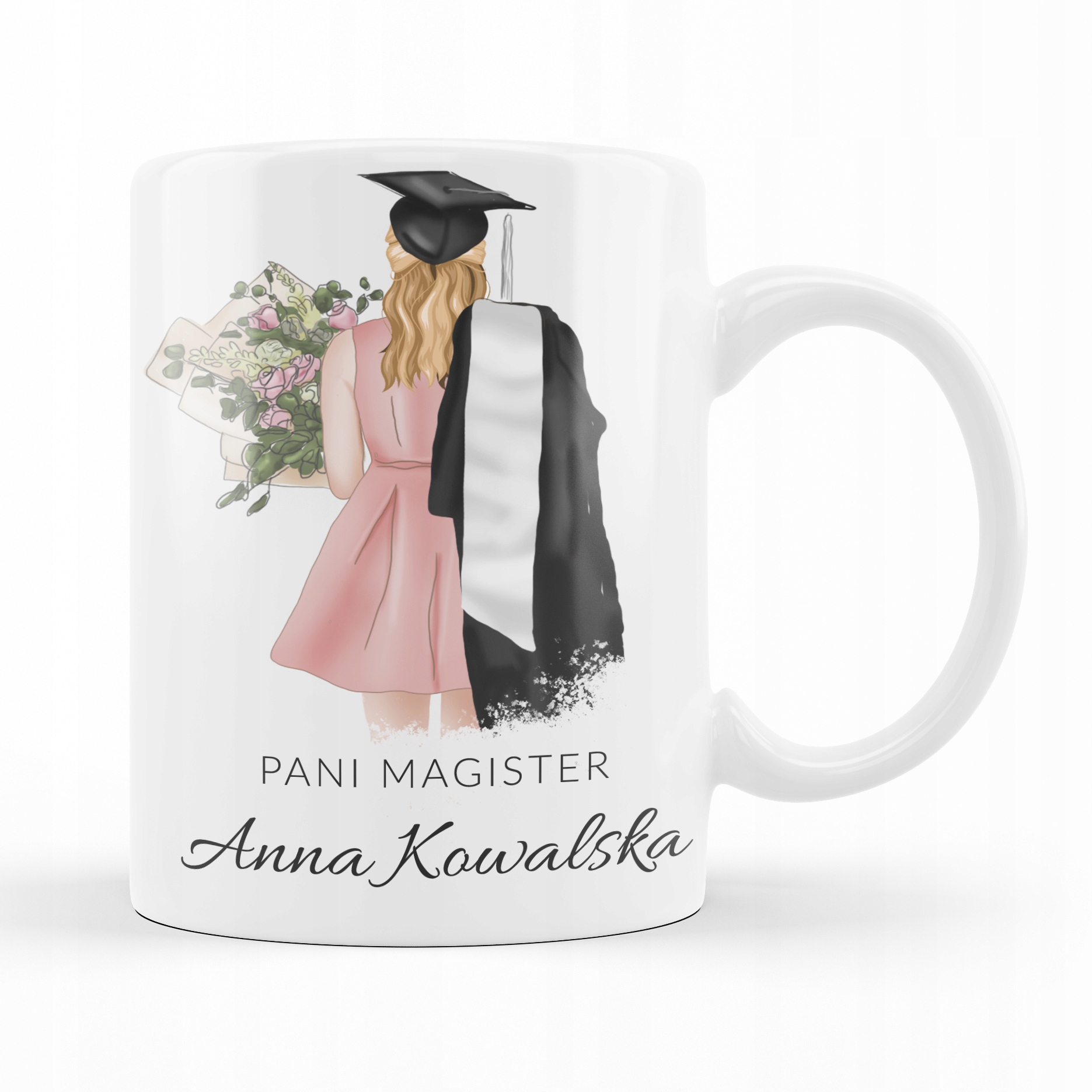 KUBEK DLA PANI MAGISTER OBRONA STUDIA PREZENT IMIĘ
