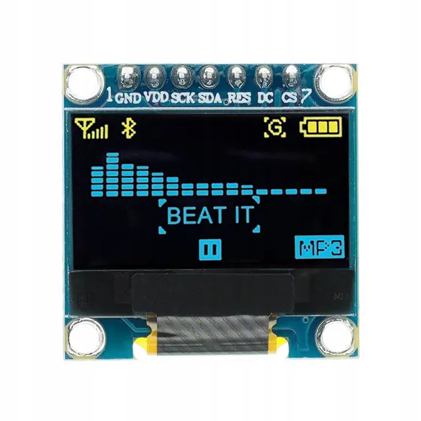 Wyświetlacz Oled 0.96 Spi żółto niebieski Yb