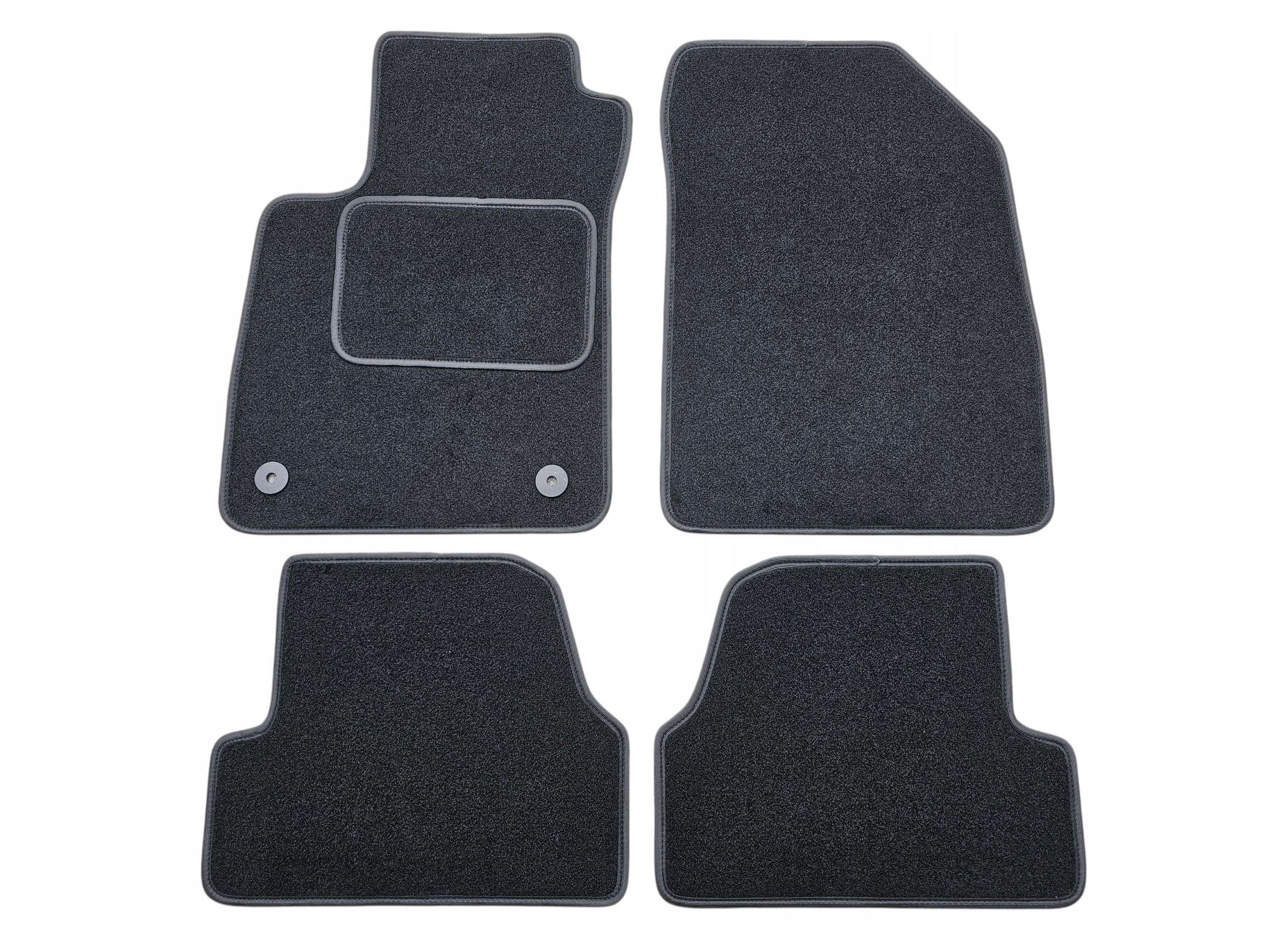 Dywaniki Welurowe Samochodowe Opel Mokka A I 2012-2019 Komplet stopery