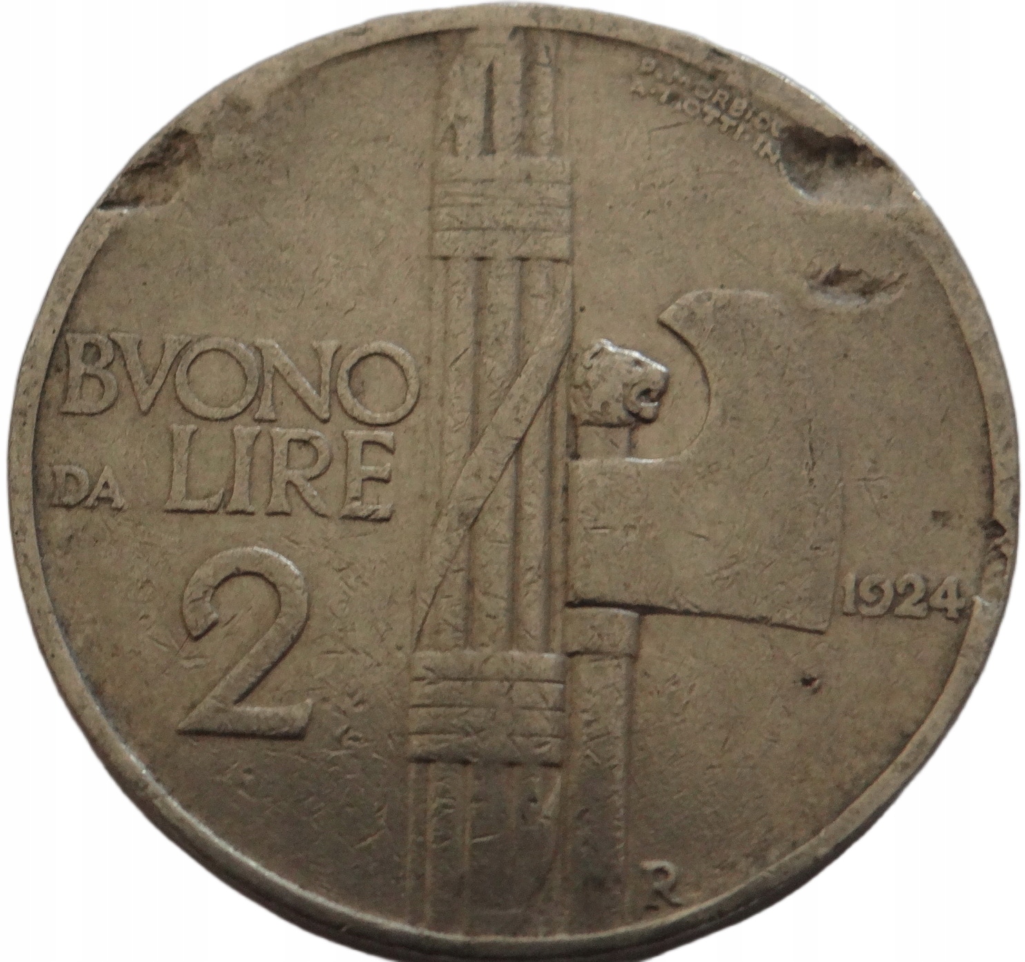 [D1141] Włochy 2 liry 1924