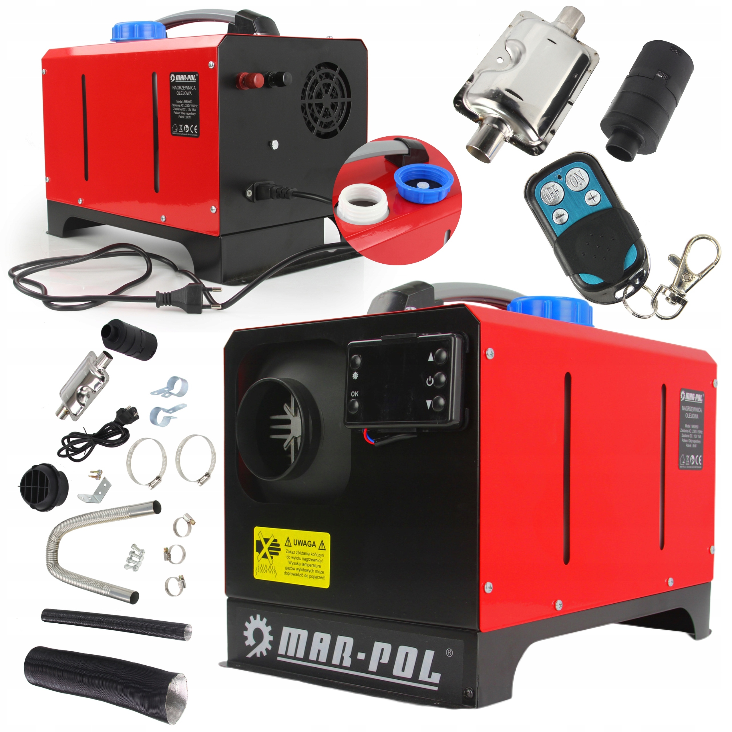 Benzínový Ohrievač Olejového Dúchadla 8KW 12/230V Nové Vykurovanie