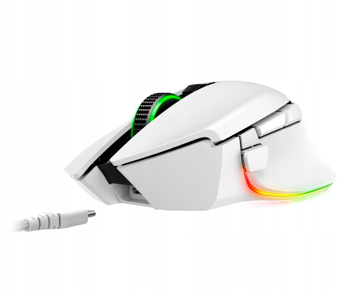 RAZER Mysz Gamingowa Basilisk V3 Pro Bezprzewodowa, Biała — 6