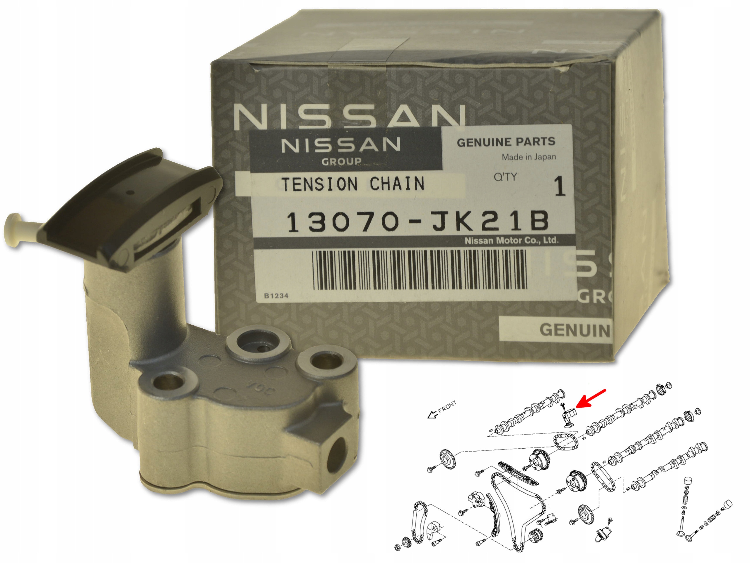 Napínák Rozvodového Řetězu Pravý Horní 13070-JK21B Oe Nissan Infiniti