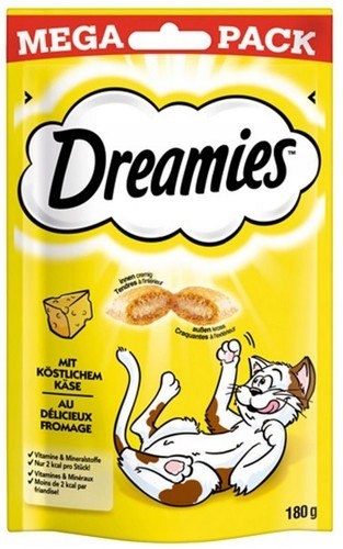 Levně Dreamies Pamlsek Pro Kočky se sýrem 180 g Pack