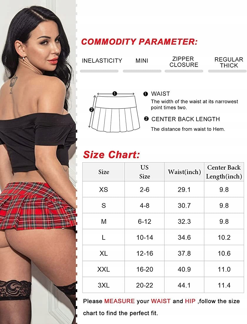 MINI SPÓDNICZKA W SZKOCKĄ KRATKĘ,XXL Rozmiar XXL