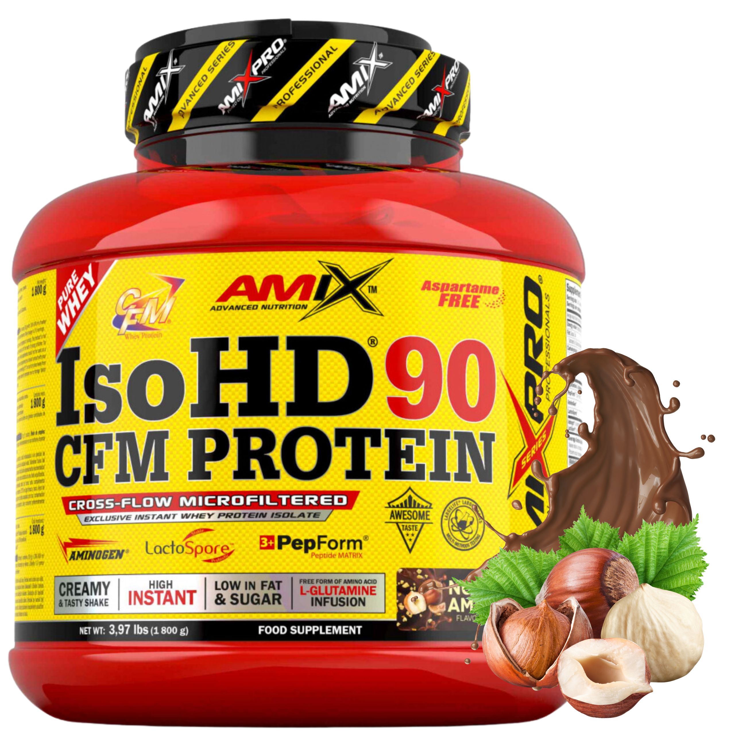 Protein Wpi 90 Keto Cfm protein IsoHD Čokoláda Lískový ořech Dukanová dieta