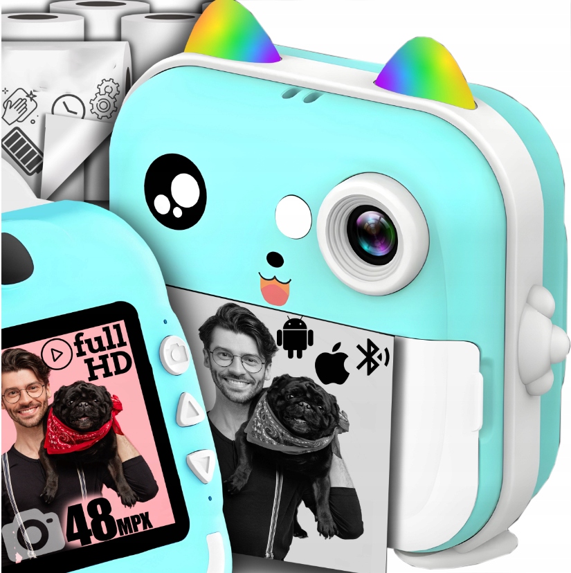 Mini Přenosná Kamera Pro Tisk, Termální Technologie Černobílého Tisku