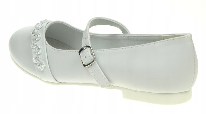 Buty Komunijne AMERICAN Białe Komunia Baleriny 36 Rozmiar 36