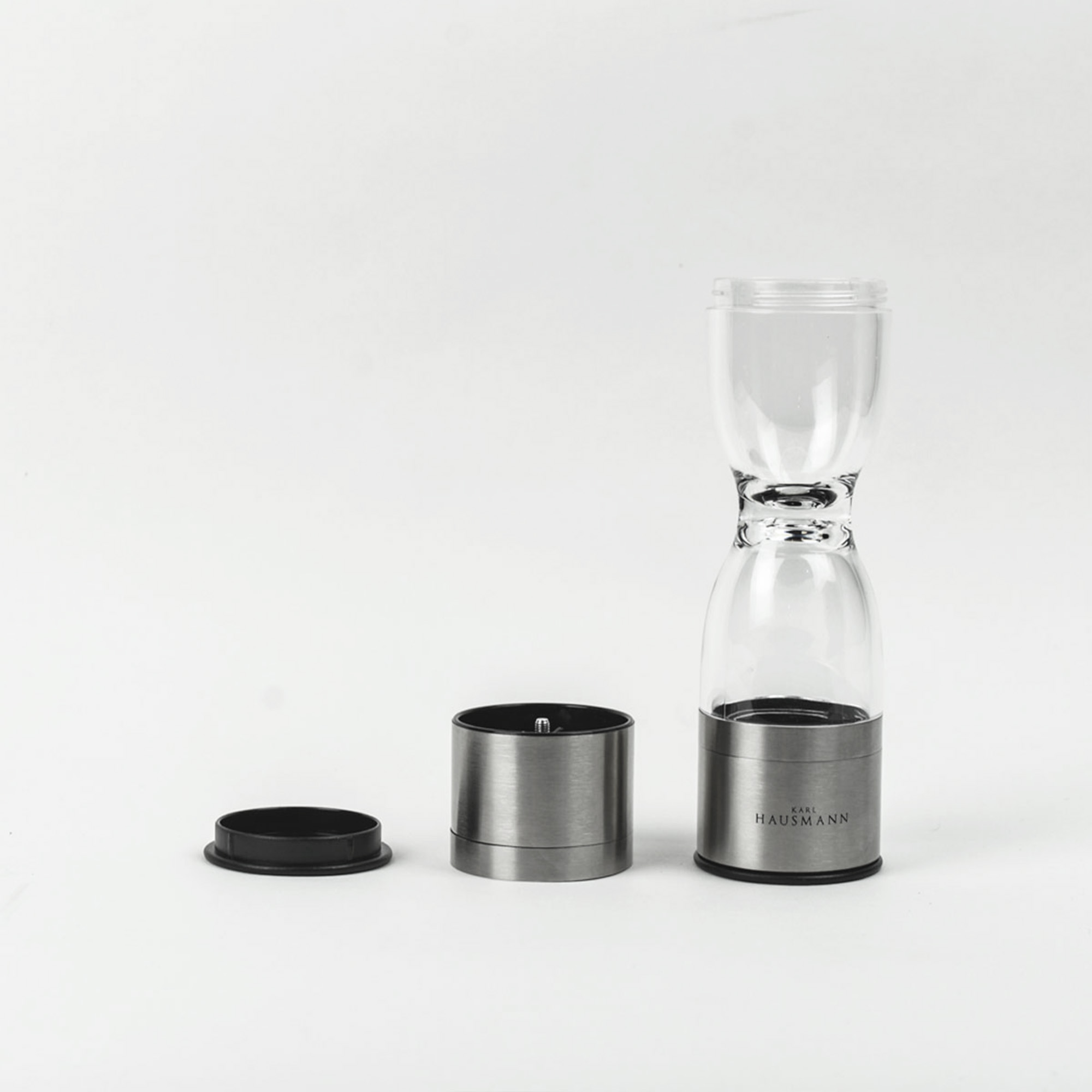 MŁYNEK RĘCZNYDO MIELENIA PRZYPRAW SOLI PIEPRZU DWUSTRONNY KLEPSYDRA 2W1