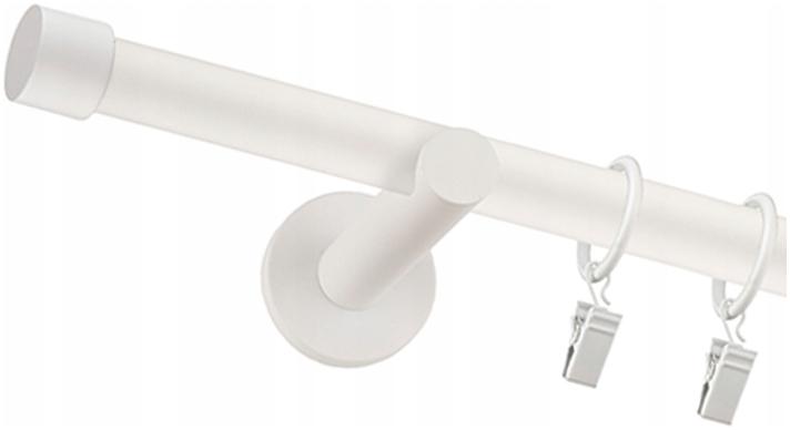 

Karnisz Pojedynczy Prosty 25mm 140cm Biały Czarny